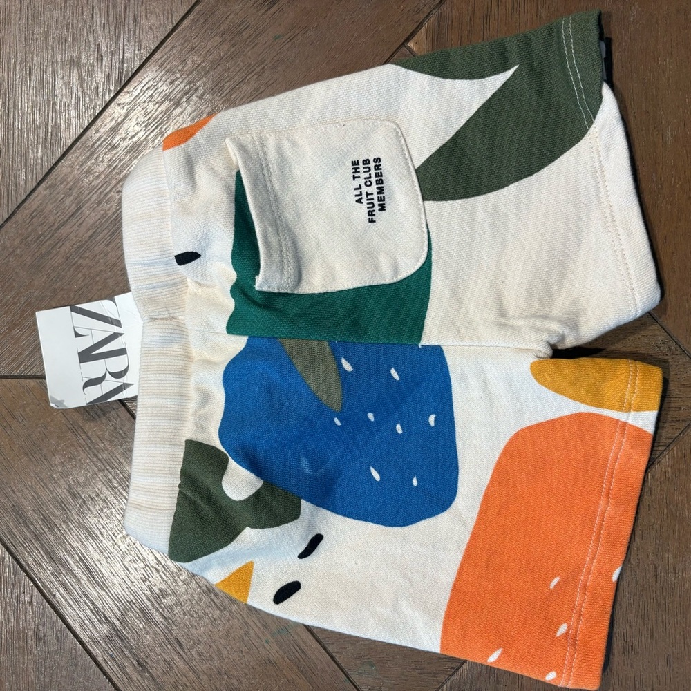 NWT Zara Multicolor Kids Shorts Size 12-18 months - Picture 3 of 5